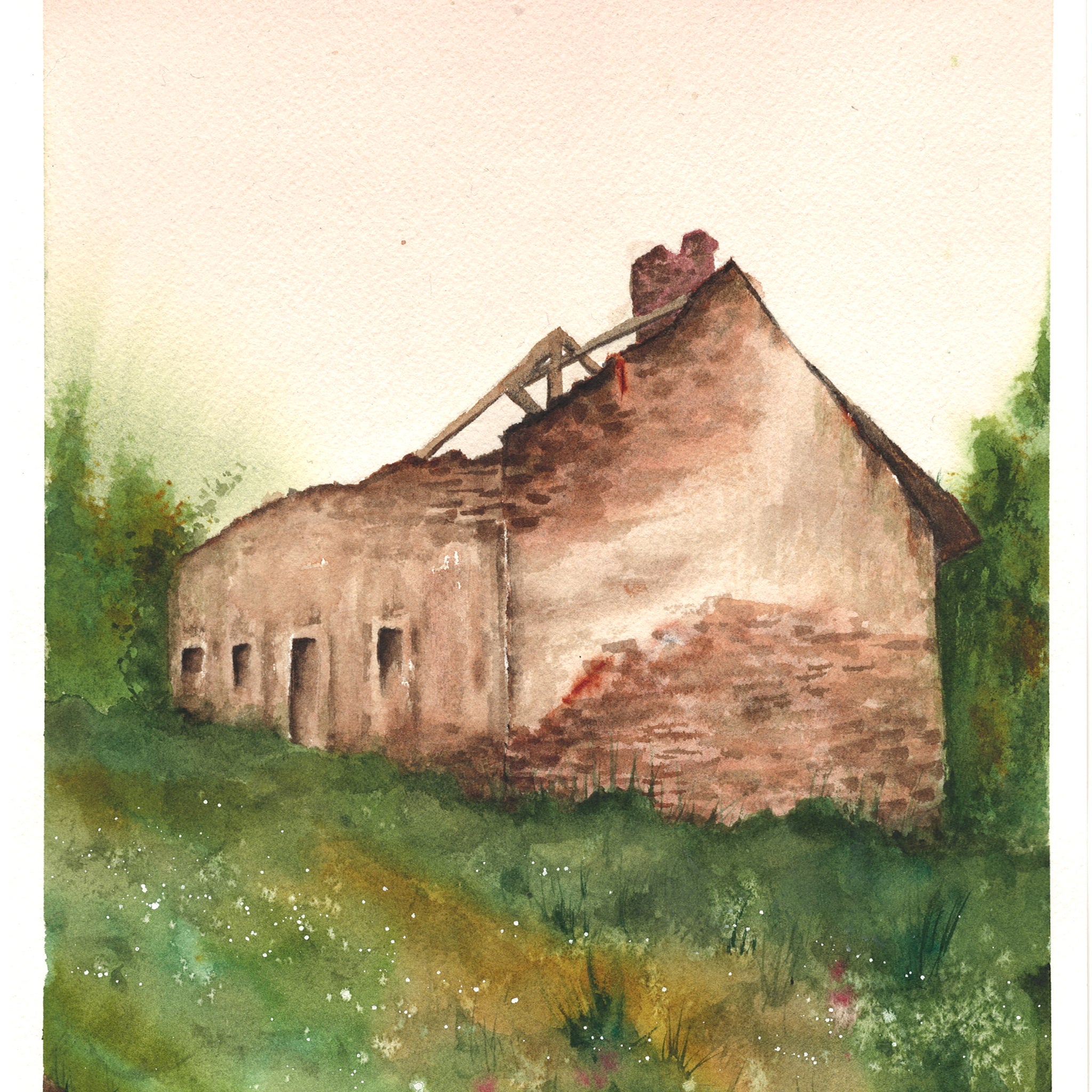 Abandoned Farmhouse in the Fields