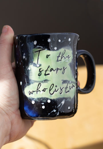 ✨ ACOTAR-Inspired Ceramic Mug – "To the Stars Who Listen" ✨ Perfectly Imperfect Mug